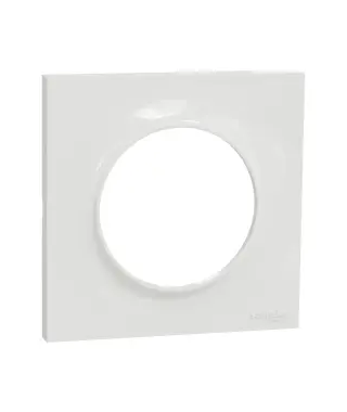 ODACE STYL, PLAQUE BLANC 1 POSTE