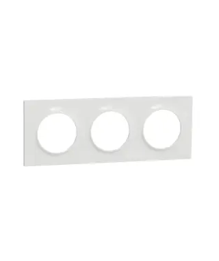 ODACE STYL, PLAQUE BLANC 3 POSTE