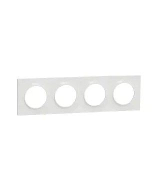 ODACE STYL, PLAQUE BLANC 4 POSTE