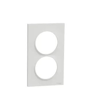 ODACE STYL, PLAQUE BLANC 2 POSTE