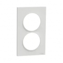 ODACE STYL, PLAQUE BLANC 2 POSTE