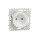 ODACE, PRISE DE COURANT 2P BLANC