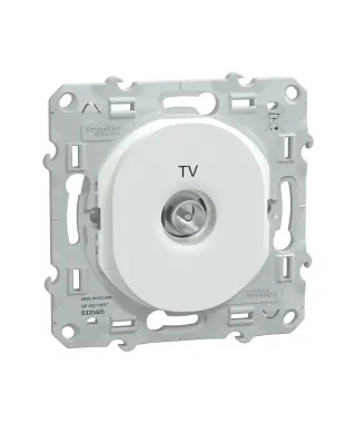 OVALIS - PRISE TV SIMPLE - BLANC