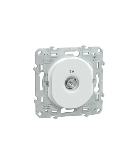 OVALIS - PRISE TV SIMPLE - BLANC