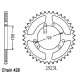 Kit Chaine Origine ADERBI SENDA 125 SM DRD RACING 17x50 - 428 Sans Joints Toriques