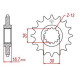 Kit Chaine Origine Honda Xl 1000 Varadero 1999-2004 16x47 - 525 Avec Joints Toriques