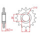 Kit Chaine Origine Honda Xl 1000 Varadero 1999-2004 16x47 - 525 Avec Joints Toriques