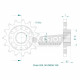 Kit Chaine Origine DUCATI MONSTER 998 S4R 15x43 - 525 Avec Joints Toriques
