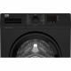 Lave-linge hublot BEKO LLF082B2 - 8 kg - Tambour Aquawave - Induction - 1200 trs/min - Noir