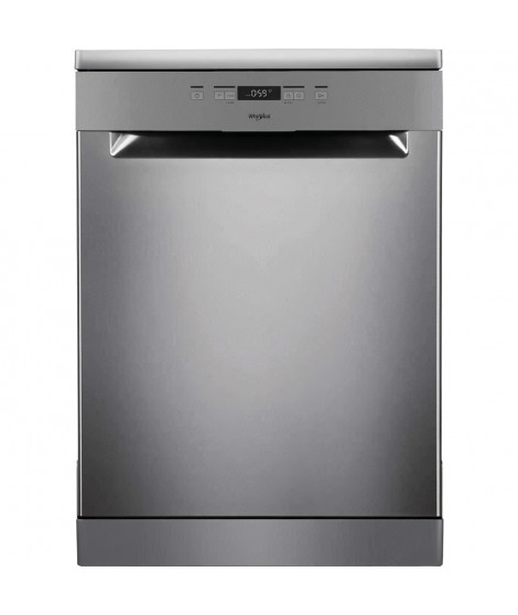 Lave-vaisselle pose libre WHIRLPOOL OWFC3C26X - 14 couverts - Induction - L60cm - 46dB - Inox/silver