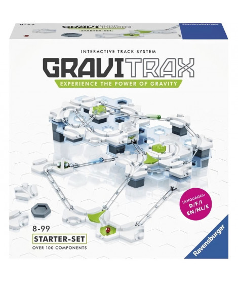 GraviTrax Starter Set - Jeu de construction STEM - Circuit de billes créatif - Ravensburger - 122 pieces - des 8 ans