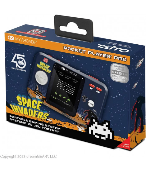 Pocket Player PRO - Space Invaders - Jeu rétrogaming - Ecran 7cm Haute Résolution