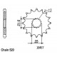Kit Chaine Origine Aprilia 250 Rs 1995-2002 14x42 - 520 Avec Joints Toriques