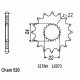 Kit Chaine Origine Aprilia 125 Rx-e 1993-1999 17x49 - 520 Sans Joints Toriques