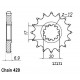 Kit Chaine Aprilia 50 Rs 1995-1998 12x43 - 420 Sans Joints Toriques