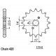 Kit Chaine Origine Derbi GPR 50 - 11x52 - 420 Sans Joints Toriques