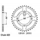 Kit Chaine Origine Yamaha Ty 50 1978-1980 12x45 - 420 Sans Joints Toriques