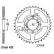 Kit Chaine Origine Daelim Vs 125 1997-2002 14x42 - 428 Sans Joints Toriques
