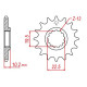 Kit Chaine Origine Suzuki Rm 250 1984-1986 14x50 - 520 Sans Joints Toriques