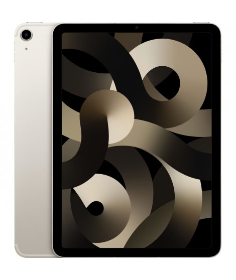 Apple - iPad Air (2022) - 10,9 - WiFi + Cellulaire  - 256 Go - Lumiere stellaire