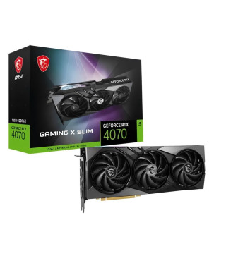 MSI - Carte Graphique - GeForce RTX 4070 GAMING X SLIM 12G