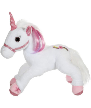 Peluche - Gipsy Toys - Licorne Lica Bella féerique et lumineuse