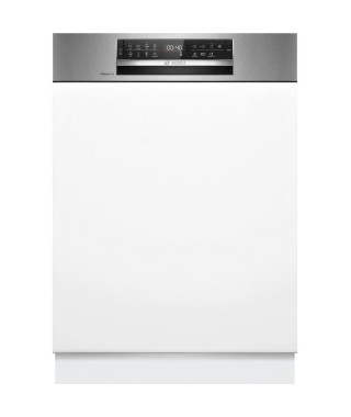 Lave-vaisselle intégrable BOSCH SMI6ECS00E SER6 - 14 couverts - Induction - L60cm - 42dB - Classe B - Blanc/Metallic