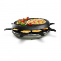 TEFAL  Appareil a raclette 3 en 1, Raclette, Gril, Crepier, Multifonction, Plaque antiadhésive, 8 personnes, Cocoon vert RE31…