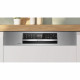 Lave-vaisselle intégrable BOSCH SMI6ECS00E SER6 - 14 couverts - Induction - L60cm - 42dB - Classe B - Blanc/Metallic