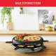 TEFAL  Appareil a raclette 3 en 1, Raclette, Gril, Crepier, Multifonction, Plaque antiadhésive, 8 personnes, Cocoon vert RE31…