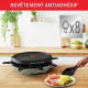 TEFAL  Appareil a raclette 3 en 1, Raclette, Gril, Crepier, Multifonction, Plaque antiadhésive, 8 personnes, Cocoon vert RE31…