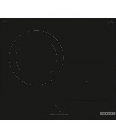 Table induction BOSCH - 3 foyers -  L59 x P52 cm - PVJ611BB6E