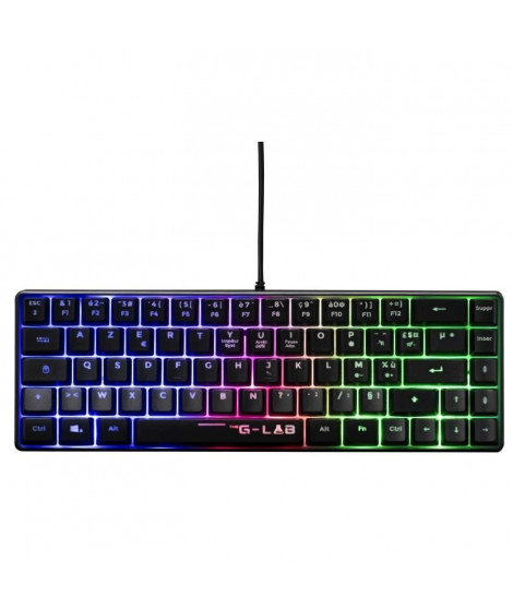 Clavier Gaming - THE G-LAB - KEYZ-HYDROGEN/FR - Membrane 60% Noir