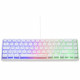 Clavier Gaming - THE G-LAB - KEYZ-HYDROGEN-W/FR - Membrane 60% Blanc