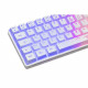 Clavier Gaming - THE G-LAB - KEYZ-HYDROGEN-W/FR - Membrane 60% Blanc