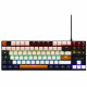 Clavier Gaming - THE G-LAB - KEYZ-MERCURY-C/FR - Mécanique - TKL - 3coloris Blanc+Noir+OrangeFR