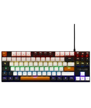 Clavier Gaming - THE G-LAB - KEYZ-MERCURY-C/FR - Mécanique - TKL - 3coloris Blanc+Noir+OrangeFR