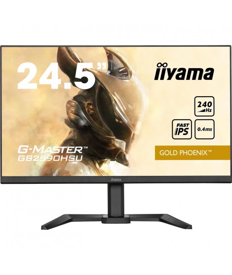 Ecran PC Gamer - IIYAMA - G-Master Gold Phoenix - GB2590HSU-B5 - 24,5 FHD - 0,4ms - 240Hz - HDMI / DisplayPort - FreeSync pre…