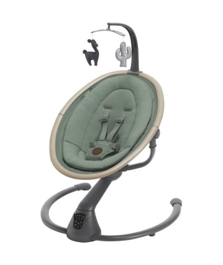 MAXI-COSI Cassia ECO Balancelle Electrique Musicale, De la naissance a 6 mois, Beyond Green