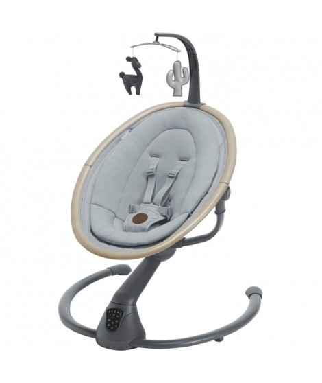 MAXI-COSI Cassia ECO Balancelle Electrique Musicale, De la naissance a 6 mois, Beyond Grey