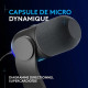 Microphone Gaming - LOGITECH G - YETI GX - Streaming - RVB dynamique avec LIGHTSYNC - Pour PC/MAC - Noir