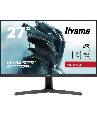 Ecran PC Gamer - IIYAMA - G-Master Red Eagle - G2770QSU-B1 - 27 WQHD - 0,5ms - 165Hz - HDMI / DisplayPort - FreeSync premium