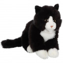 Peluche - Gipsy Toys - Chat mimiz - 28cm - Noir/Blanc