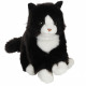 Peluche - Gipsy Toys - Chat mimiz - 28cm - Noir/Blanc