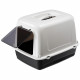 Maison de toilette pour chat CLEAR CAT 10 - Plastique - Filtre a charbon actif - Porte - FERPLAST