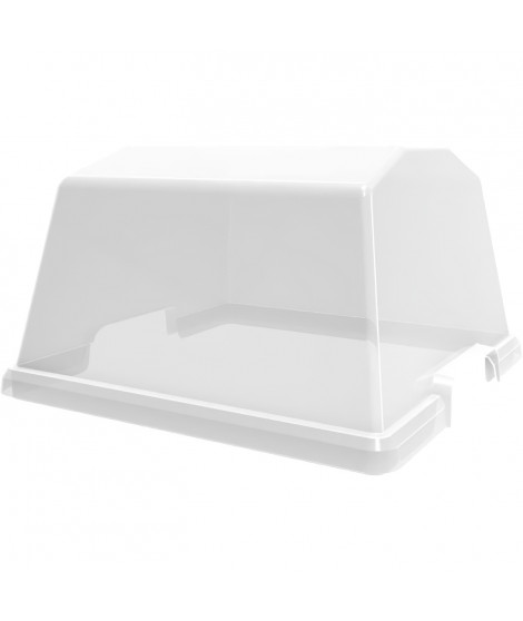 EDA Serre plastique URBAN - Pour Espace Potager Veg&table - L37,6 x P37,6 x H 21,6 cm