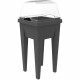 EDA Serre plastique URBAN - Pour Espace Potager Veg&table - L37,6 x P37,6 x H 21,6 cm