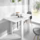 Table carré de cuisine - mélaminé - Blanc - L67 x l 67 x 79 cm
