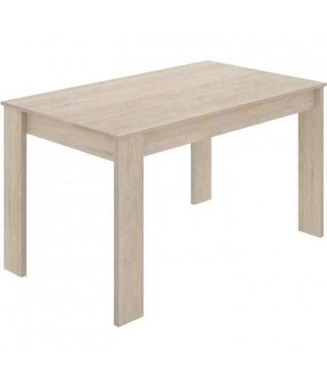 Table a manger SAMI - 4 personnes - Mélaminé Chene naturel - L 139 x P 81 x H 77 cm