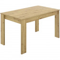 Table a manger SAMI - 4 personnes - Mélaminé Chene Artisan - L 139 x P 81 x H 77 cm